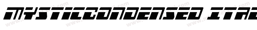 MysticCondensed Ital字体转换